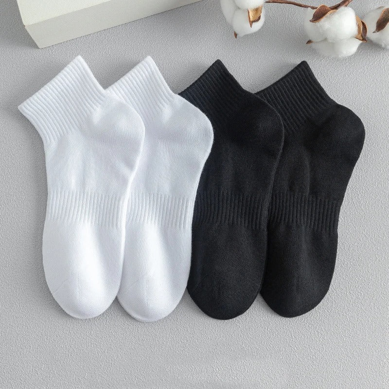 Cotton Quarter Crew Socks