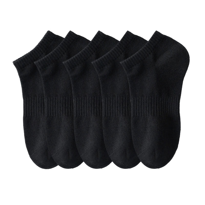 Cotton Ankle Socks - (5 pairs)