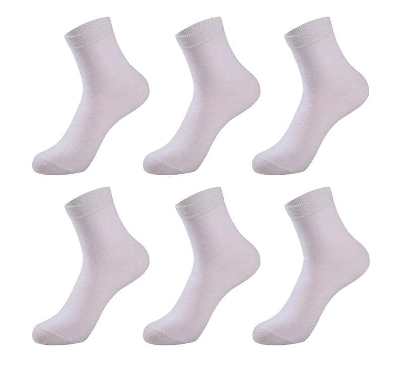 Men's Cotton Dress Socks - (6 Pairs)