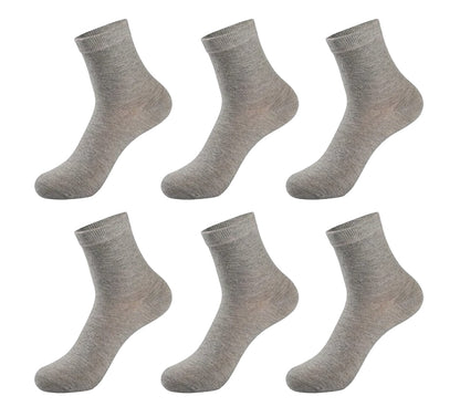 Men's Cotton Dress Socks - (6 Pairs)