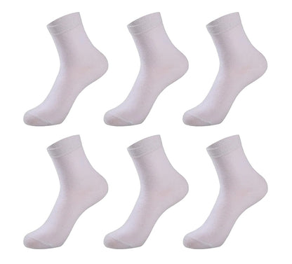 Men's Cotton Dress Socks - (6 Pairs)