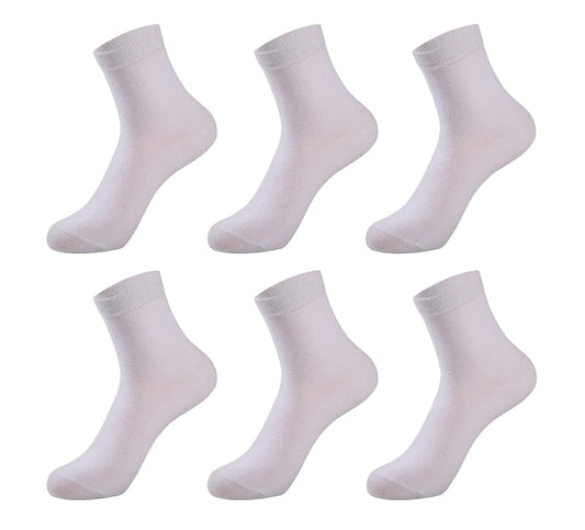 Men's Cotton Dress Socks - (6 Pairs)